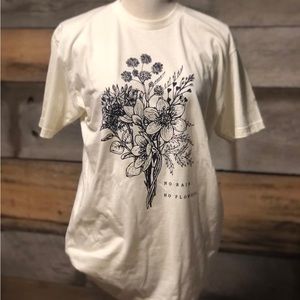 No Rain. No Flowers soft cream tee